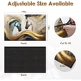 thumbnail image 4 of Golden Painting Horses Coffee Mat for Countertops, Marble Abstract Dish Drying Mat 2 Pcs for Kitchen Coffee Bar Accessories Fit Under Coffee Maker Espresso Machine Dish Rack Hide Stain Rubber, 4 of 6