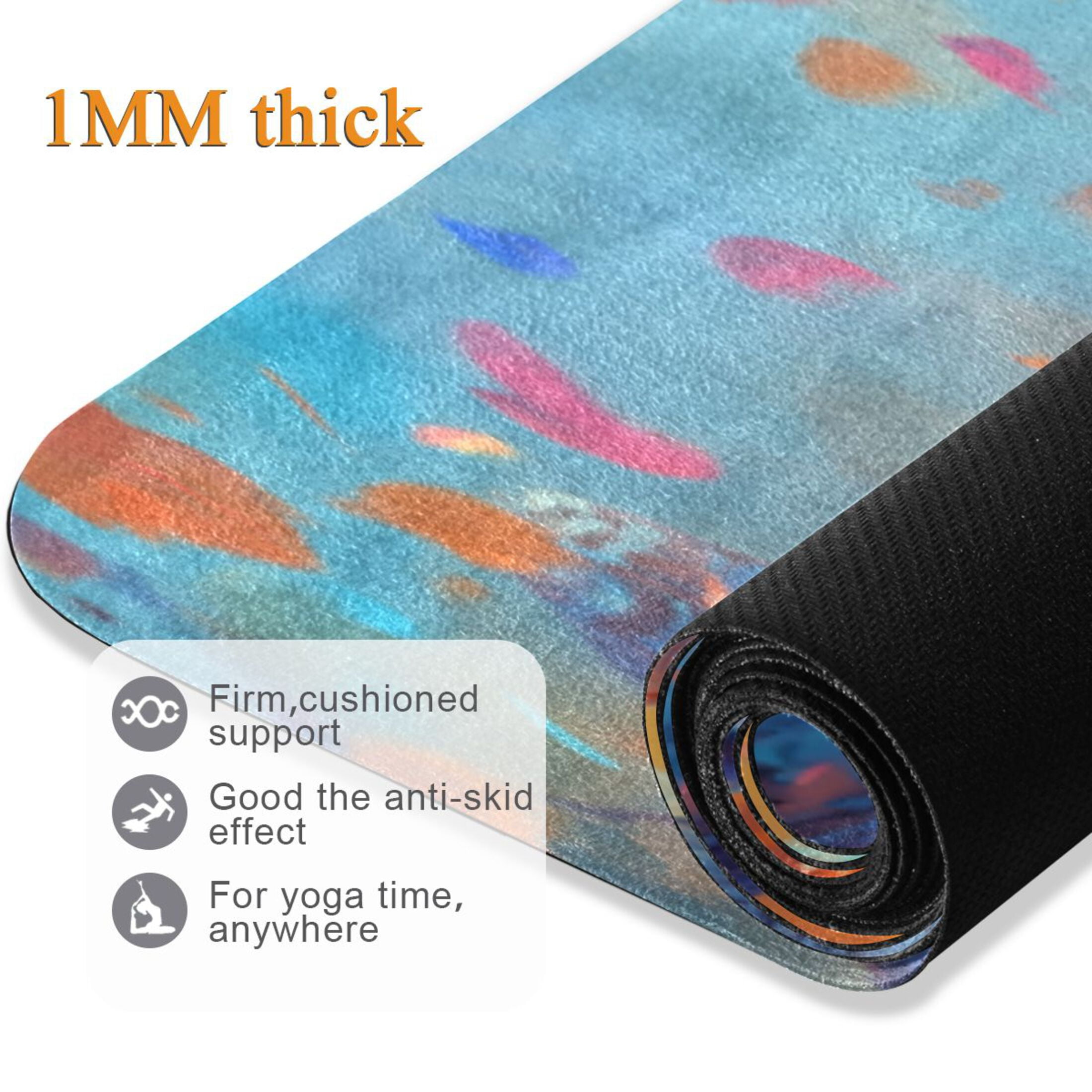 BZSMCE Yoga Mat Women Fitness Mat Mystic Guardians Pattern