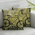 thumbnail image 3 of Ullo0ord Bikes Square Throw Pillow Cover Home Living Room Cushion Sofa Patio Car Indoor Outdoor New Home Bed Modern Home Art Decor Throw Pillow Cover 24x24in, 3 of 7