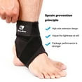 thumbnail image 3 of Support de Cheville Sport Élastique Haute Protection Équipement Sportif Sécurité Course Basket-Ball Attelle de Cheville Noir&L, 3 of 8