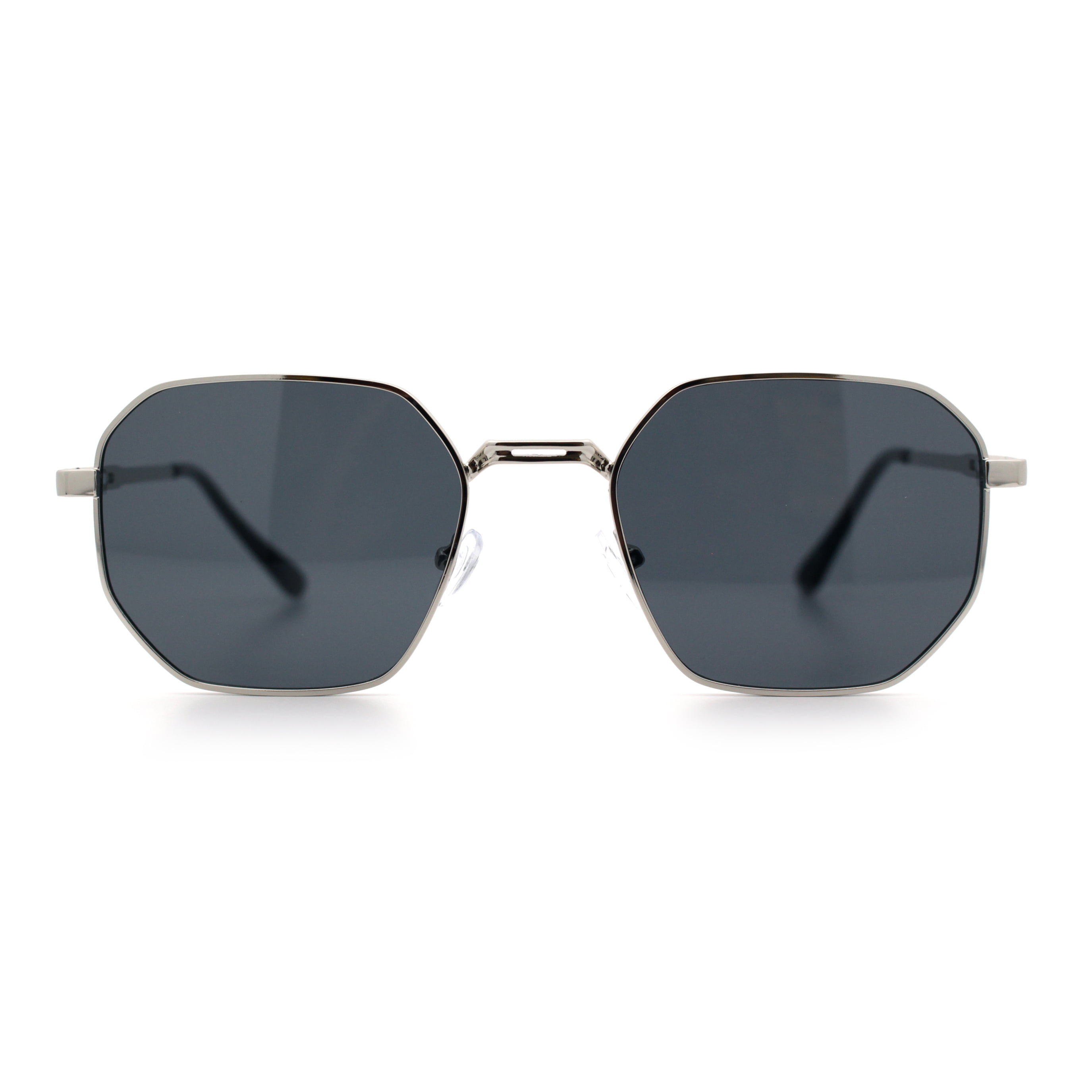 Mens Gentlemanly Luxe Rectangular Metal Rim Hipster Retro Mens Gentlemanly Luxe Rectangular Metal Rim Hipster Retro