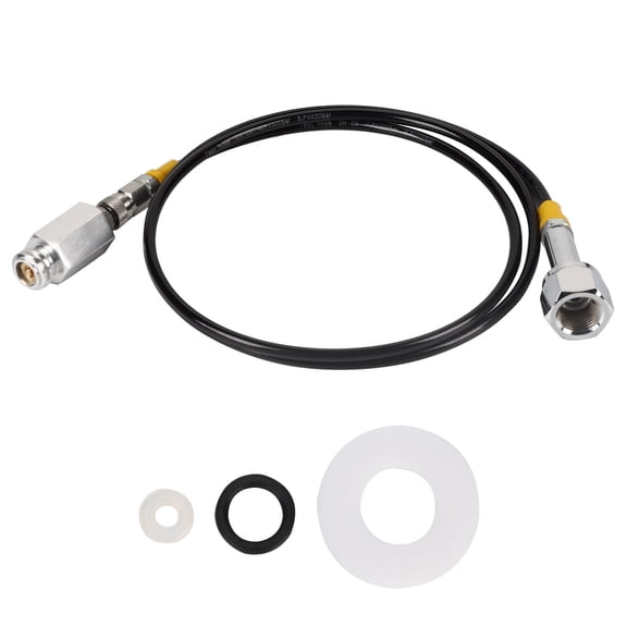 Belissy 1,7 m CGA320 Fil CO2 Soda Adaptateur Externe Kit de Tuyau pour l'eau Soda Cuisine Seau Cylindrique