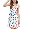 thumbnail image 5 of 4th Of July Sleeveless Dresses for Girl Flowy Summer Spring Break Sundresses T-shirt Dress, 5 of 6