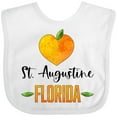 thumbnail image 3 of Inktastic St. Augustine Florida Orange in Heart Boys or Girls Baby Bib, 3 of 4