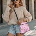 thumbnail image 3 of Yuyamidu Pink Bow Crossbody Bag Purse Set for Women, PU Leather 2 Pieces Handbag Sling Bag with Adjustable Shoulder Strap, Matching Wallet, Ideal for Holiday Gatherings, Daily Use, 3 of 8