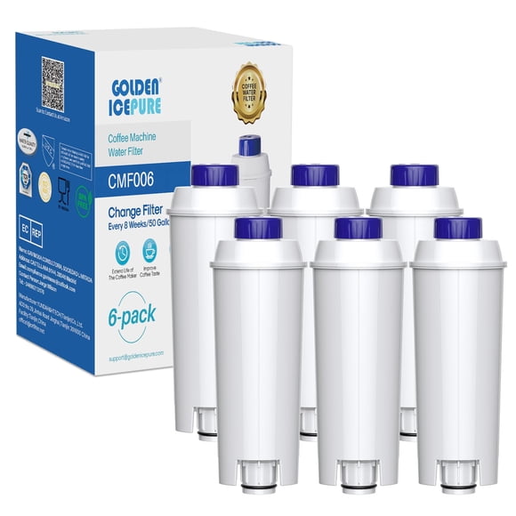 GOLDEN ICEPURE Coffee Machines Water Filter Compatible with De'Longhi DLSC002, SER3017 & 5513292811,De Longhi,ECAM, Esam, ETAM, B