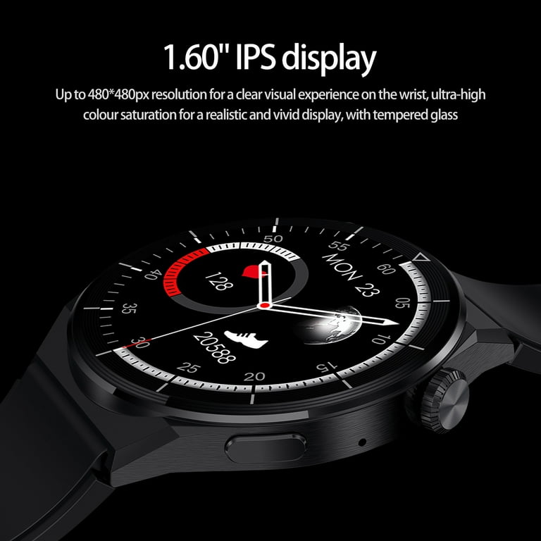 Fairnull HDT3 Max Smart Watch Multifunctional IP68 Waterproof AI Voice Assistant Full Touch Screen Bluetooth compatible Calling Heart Rate Monitor NFC Sports Wristwatch for Android for iOS Walmart