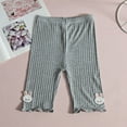 thumbnail image 2 of AVTOIFY Girls Shorts, Shorts for Girls, Girls' Summer Thin Leggings Cute Bunny Leggings Can Be Worn Externally Mid Length Pants, Toddler Girl Clothes, Girls Summer Clothes, Dark Gray, 2 of 6