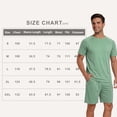 thumbnail image 6 of GINGTTO Men's Summer 2 Piece Short Set Casual Athletic Workout Outfits Loose Fit T-Shirt and Elastic Waist Shorts, 6 of 7