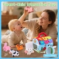 thumbnail image 6 of Baby Toys 6-12 Months, Soft Barn with Stuffed Farm Animals, Sensory Montessori Toy for 6 Month Girls Boys, Learning Toy for 1 Year Old Toddler, 6 of 8
