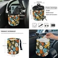 thumbnail image 4 of Yuyamidu Hippie Flower Car Front Seat Covers Full Set of 12 Floral Steering Wheel Seat Belt Cover Trash Can Armrest Pad Rear View Mirror Cover Coaster Wrist Key Chain Auto Air Vent Storage Pouch, 4 of 6