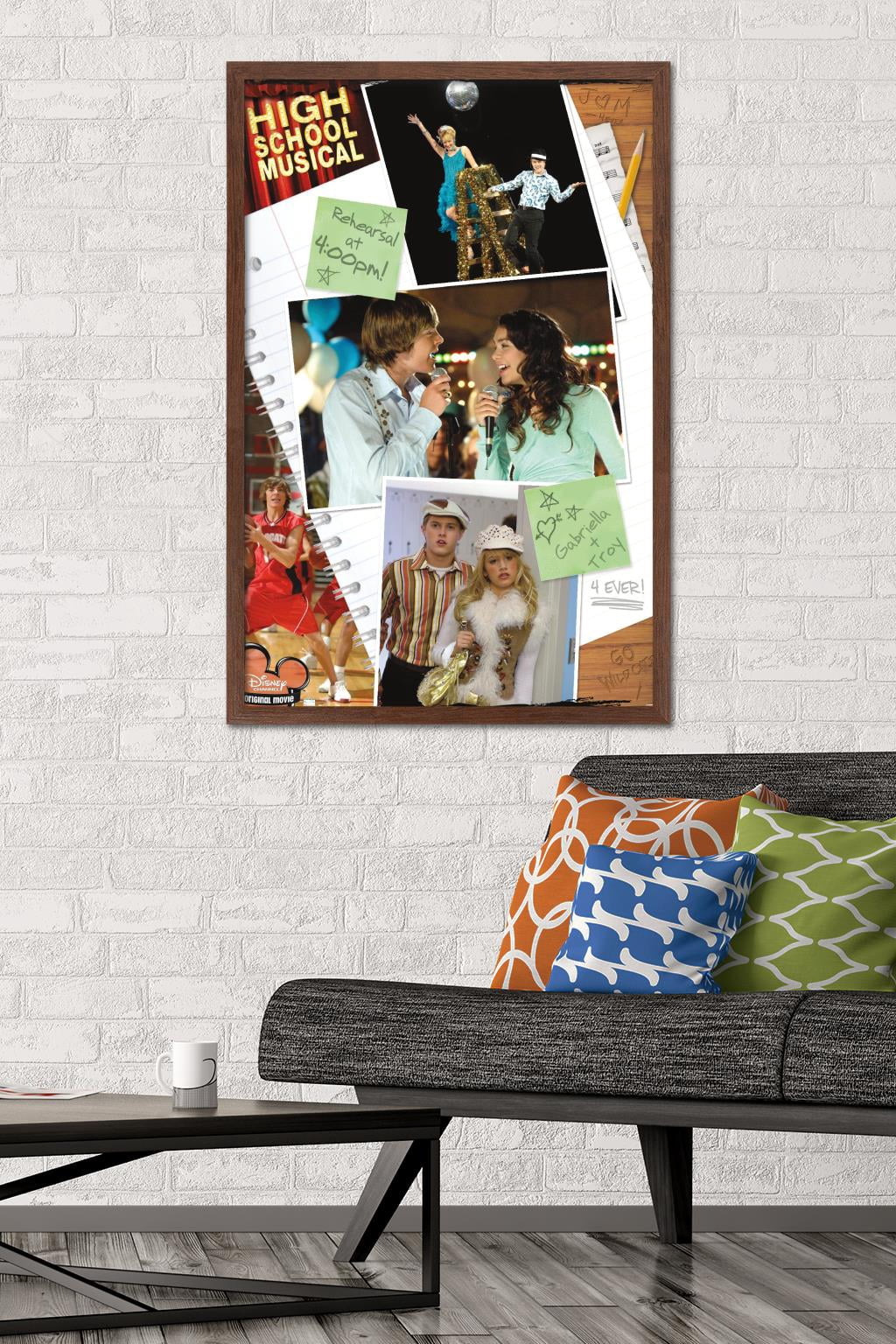 High School Musical - Group Wall Poster, 22.375" x 34" Framed