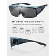 thumbnail image 7 of TINHAO Flip Up Polarized Sunglasses Fit Over Prescription Glasses, Hard Case Included, Wrap Around Shield UV400 Driving Sunglasses for Men Women, 7 of 7