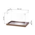 thumbnail image 2 of Unique Bargains Acrylic Display Case, 10"x6"x6" Clear Display Box Assemble Dustproof Storage Organizer Showcase for Collectibles Action Figures, 2 of 7