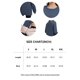 thumbnail image 2 of Smallshow - Sudadera de lactancia para mujer, forro polar, manga larga, ropa de lactancia, Gris profundo, Small, 2 of 7