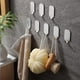 thumbnail image 3 of Gancho de pared adhesivo, 8 piezas Ganchos para toallas de cocina Ganchos para toallas de baño sin taladrar Acero inoxidable, 3 of 5