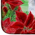 thumbnail image 4 of Medium White Poodle Poinsettas Dish Drying Mat, 4 of 7