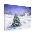 thumbnail image 2 of MAKIKO 'Christmas Tree In Snow' Canvas Art, 2 of 3