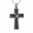 thumbnail image 5 of Crystal Cross Urn Necklace for Ashes Stainless Steel Cremation Jewelry for Ashes Memorial Ash Necklace for Men Women, 5 of 8