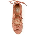 thumbnail image 4 of Womens Faux Nubuck Ghille Lace-up Peep-toe Sandals, 4 of 6