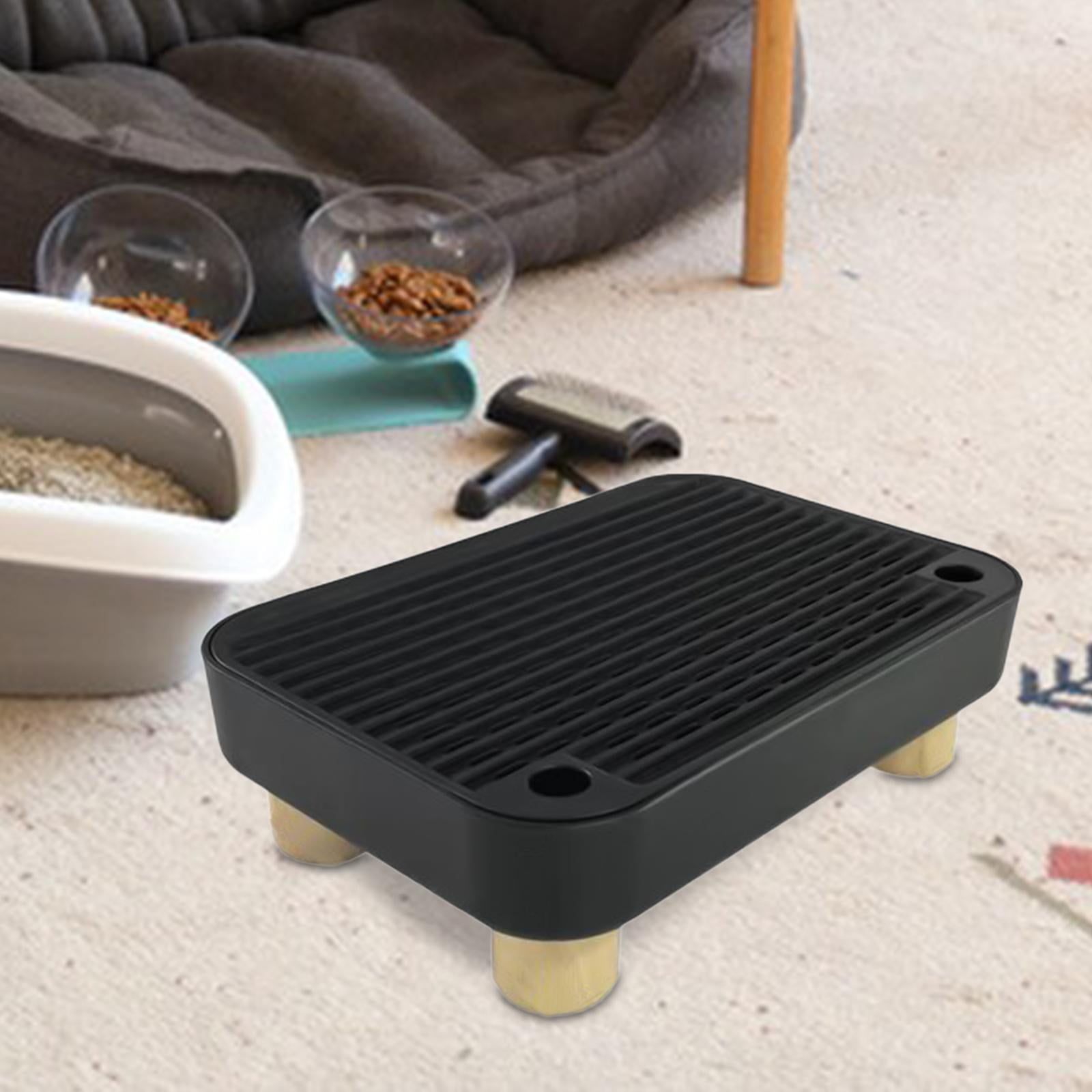 Litter Box Step Cat Ramp Litter Mat with Non Slip Base for Small Kittens and Senior Cats Indoor Use