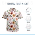 thumbnail image 7 of High Quality Hawaiian Shirts for Men Short Sleeve Aloha Beach Shirt Floral Summer Casual Button Down Shirts Blouses YBEHF7, 7 of 7