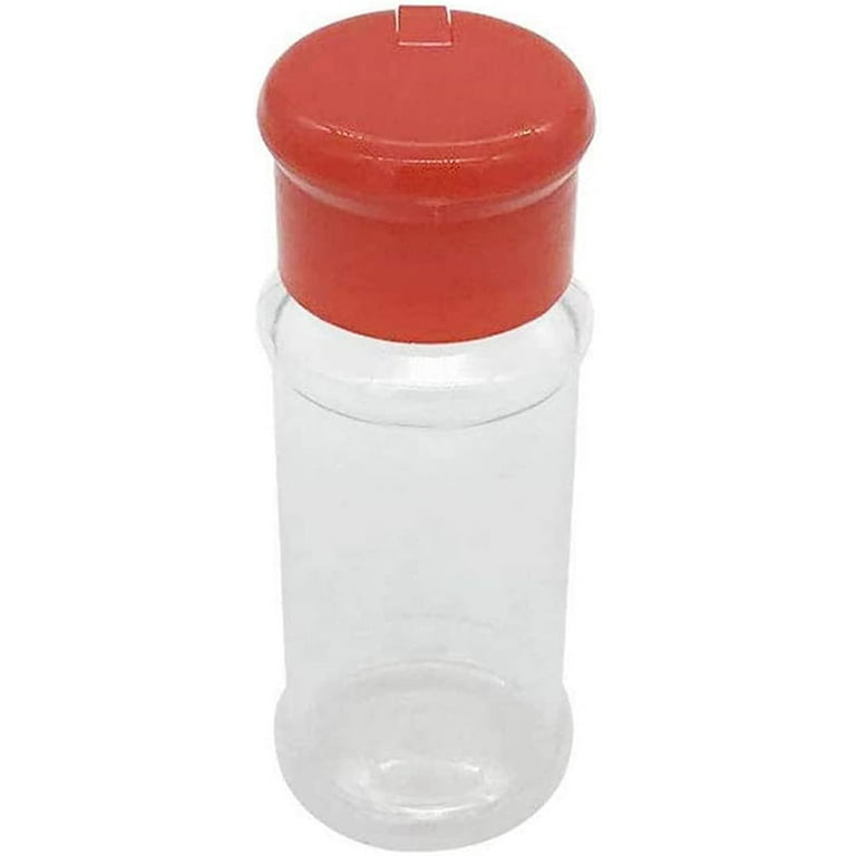 DilaBee Case of 12-6 Oz. Empty Plastic Spice Bottles with 12 Unique  Water-resistant Labels 