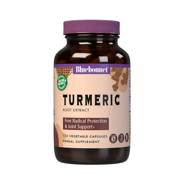 Bluebonnet Nutrition Turmeric Root Extract Supplement, 120 Count