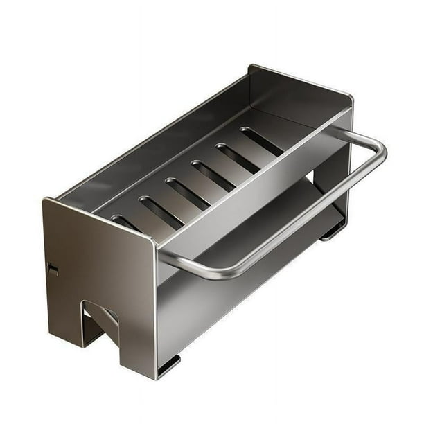 Escurridor de platos con esponja para lavavajillas, escurridor de jabón, soporte para esponja, soporte para paño de jabón inoxidable, soporte para esp
