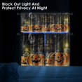 thumbnail image 6 of Halloween Pumpkin Spider Kitchen Curtains Window Curtains and Valances Set 36 Inch, Skull Spooky Chalkboard Short Tier Curtain for Kitchen, Halloween Small Kitchen Decor, 6 of 6
