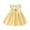 Yellow, variant on Edvintorg Newborn Dresses for Baby Girls Cute Round Neck Flying Sleeve Princess Dress Girls Summer Casual Dresses 6Months-8Years