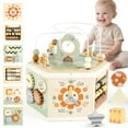 thumbnail image 1 of Joyreal Wooden Activity Cube - 11-in-1 Montessori Toys for 1+ Year Old Boys & Girls, Early Developmental Learning Toys for Toddlers and Kids, Ideal 1, 1 of 7