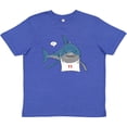 thumbnail image 3 of Inktastic Shark Dinner Youth T-Shirt, 3 of 5