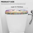 thumbnail image 5 of ZIATUBLE Hummingbird Floral Toilet Tank Top Cover Dustproof Toilet Protective Cover with Stretch Edges Toilet Tank Lid Covers for Bathroom Standard Toilet Tank Cover Home Decor, 5 of 5