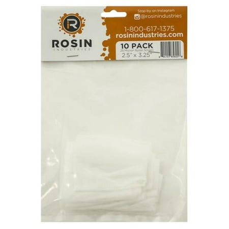 Rosin Industries 25 Micron Thickness Rosin Bag (1=10/Pack) (Best Micron For Rosin)