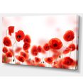 thumbnail image 2 of Poppy Flowers on Pink Background - Floral Canvas Art Print, 2 of 3