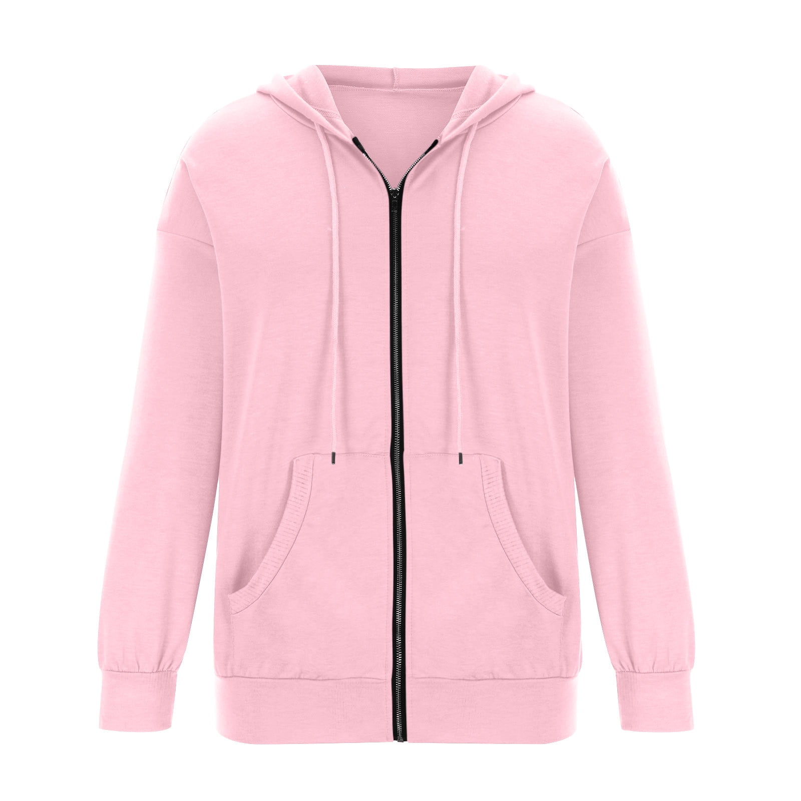 FashionMille Women’s Lightweight Zip-Up Fleece Hoodie – Active Casual Jacket With Pockets, Comfy & Versatile - View #12