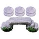 thumbnail image 4 of 1 Juego de puente en miniatura, puente Artificial, ornamento, bonsái, pecera, jardín, decoración de piedra escalonada, 4 of 4