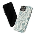 thumbnail image 3 of Whale Shark Sea Life Line Art Phone Case for iPhone 11/12/13/14/15/16 Mini Pro Max Plus – Dual Layer Protective Ocean Design Cover, Cream Background, 3 of 6