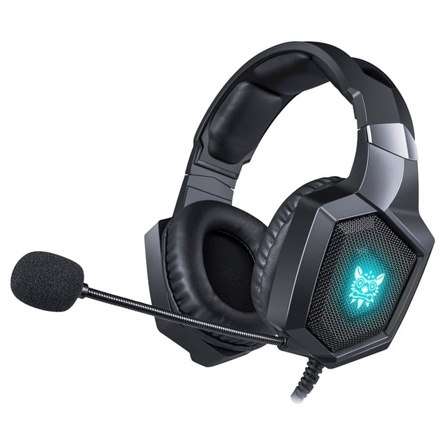 ONIKUMA Laptop K8 Gaming Headset Wired PC Gamer Estéreo Gamer Auriculares Micrófono Luces LED Auricular Eigraketly EL0624-02B