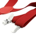 thumbnail image 2 of INSPIRE CHIC Metal Clamp Y Shaped Adjustable Suspender Clip Braces Bright Red One Size, 2 of 5