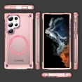 thumbnail image 7 of Allytech Magnetic Case for Samsung Galaxy S24 Ultra, [Military Grade Drop Protection] [Compatible with MagSafe] Slim Translucent Soft TPU Frame Shockproof Anti-Scratch Rugged PC Back Shell - Pink, 7 of 7