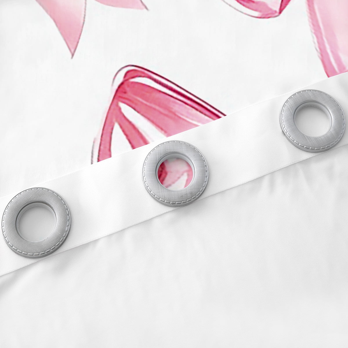 Kawaii Bowknot Curtains & Drapes Dreamy Princess Style 30%-50% Blackout Curtains 42"Wx84"L Teen Women,Girly Cute Bow Window Curtains Pink Bow Tie Window Treatments 2 Panels