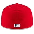 thumbnail image 4 of Men's New Era Red Los Angeles Angels 59FIFTY Fitted Hat, 4 of 5