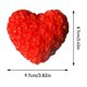 thumbnail image 3 of Juguete para aliviar el estrés en forma de corazón | Bola blandita blanda de crecimiento lento | Ejercitador de manos ansiolítico de textura suave | Juguete exprimible portátil para relajarse | 1, 3 of 3