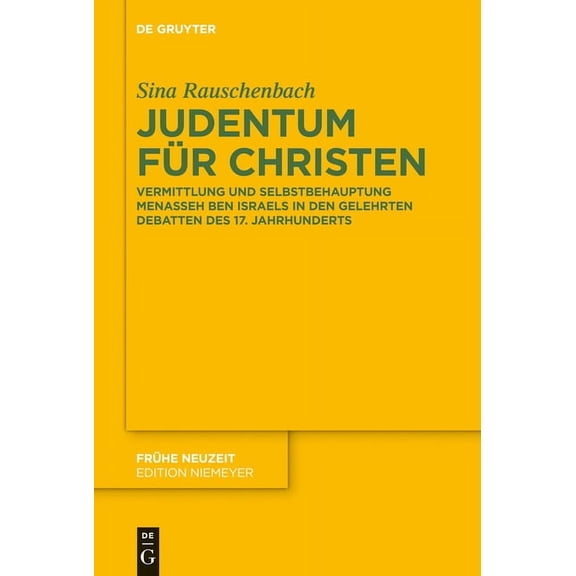 FrÃ¼he Neuzeit Judentum fÃ¼r Christen, Book 164, (Hardcover)