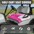 thumbnail image 3 of Whosucclay Easy to Install Seat Cover for Beach Outdoors, Breathable Elastic Golf Cart Seat Cover, Purple Golf Pattern, 3 of 7