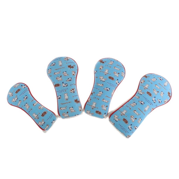 Funda híbrida para palo de golf, funda para putter de madera con etiquetas intercambiables. Lienzo + felpa