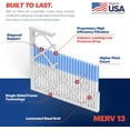 thumbnail image 4 of BNX 14x25x1 MERV 13 Air Filter 4 Pack - MADE IN USA - Electrostatic Pleated Air Conditioner HVAC AC Furnace Filters - Removes Pollen, Mold, Bacteria, Smoke, 4 of 10