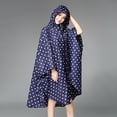 thumbnail image 3 of Imperméables d'Extérieur pour Femmes à Fermeture Éclair, Imperméables Légers, Poncho à Pois, 3 of 8
